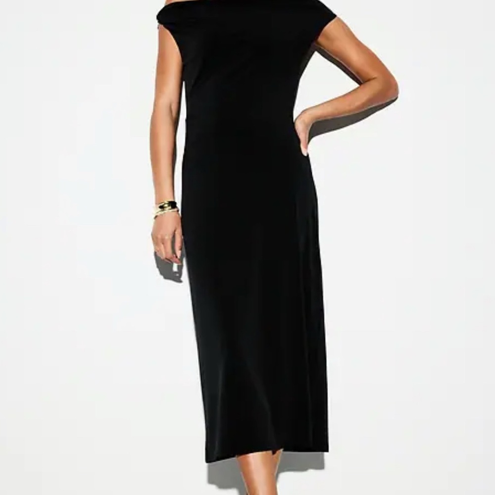 Old Navy Black Midi Dress